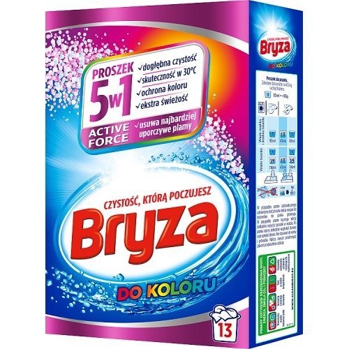 Proszek do prania tkanin kolorowych Bryza Active Force 5w1, 845g