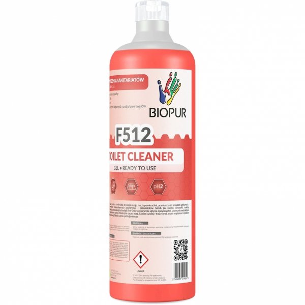 Żel do czyszczenia sanitariatów Biopur F512, 1L