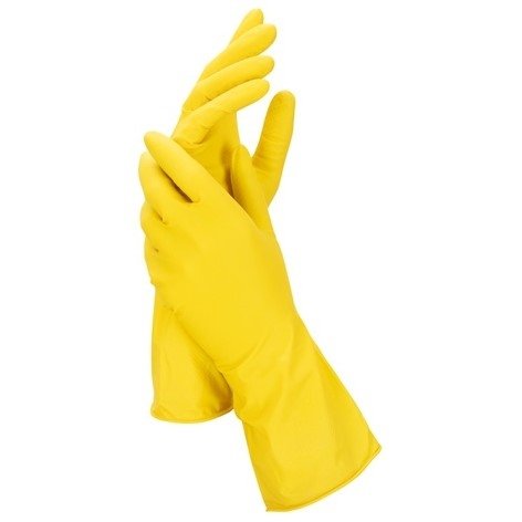 Rękawice gospodarcze ochronne Mercator yellow, żółte, r.L