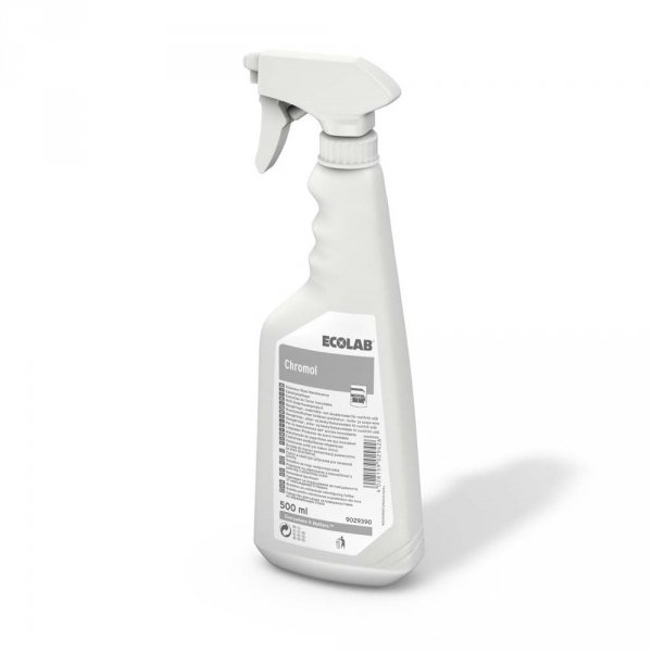 Środek do mycia i konserwacji powierzchni ze stali szlachetnej Ecolab Chromol, 500ml