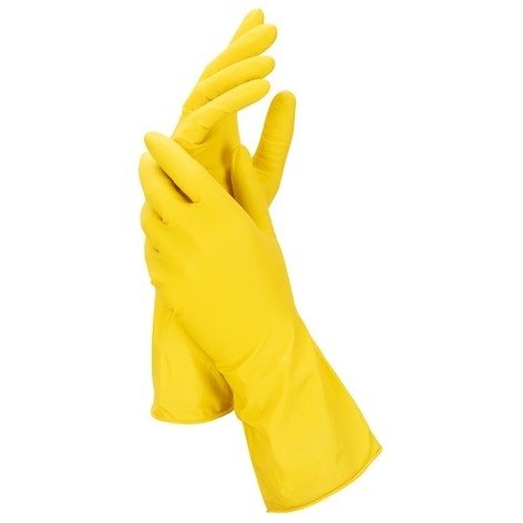 Rękawice gospodarcze ochronne Mercator yellow, żółte, r.S