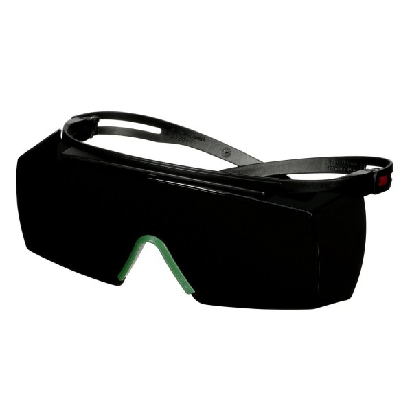 Okulary ochronne nakładkowe 3M SecureFit 3700, czarne zauszniki, szare soczewki IR 5.0, SF3750AS-BLK