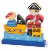 Drewniane Klocki magnetyczne Zestaw Pirat 10 Elementów - Viga Toys