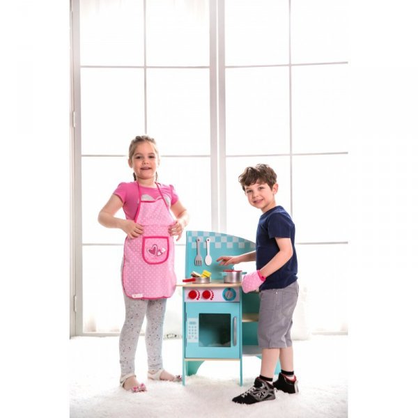 Kuchnia Dla Dzieci Drewniana Niebieska - Classic World