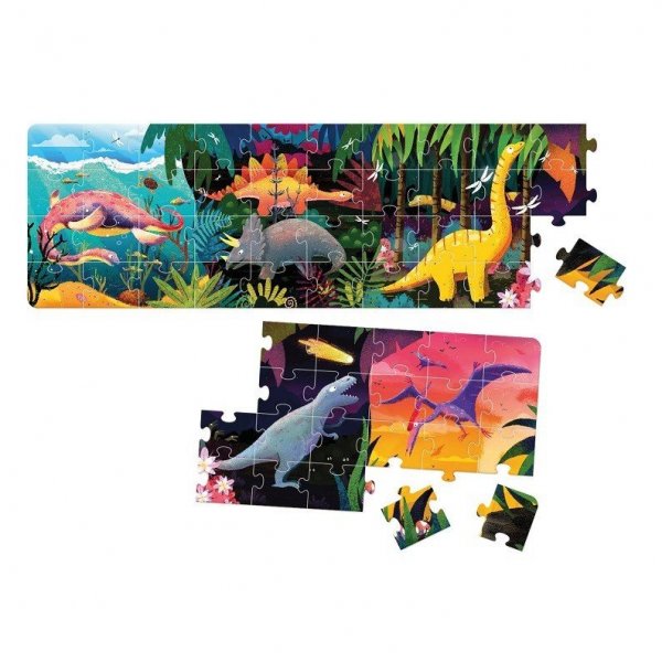 Puzzle panoramiczne - Dinozaury