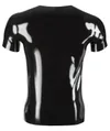 LATE X - Czarna Klasyczna Lateksowa Koszulka Unisex S