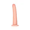 RealRock - Cienkie realistyczne dildo z przyssawką 20,5 cm