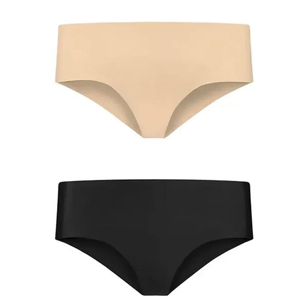 Bye Bra Invisible Hipster 2-Pack Nude & Black L - Bezszwowe majtki niewidoczne