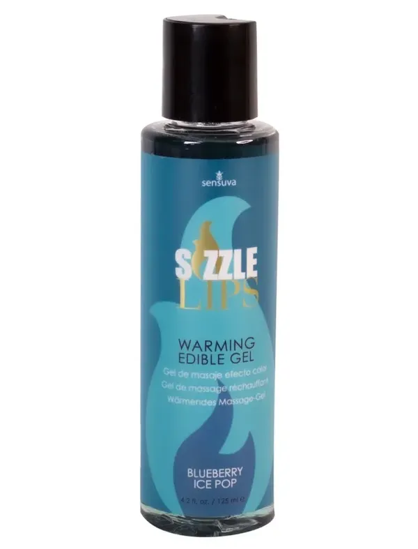 Żel stymulujący - Sensuva Sizzle Lips Warming Edible Gel Blueberry Ice Pop 125 ml