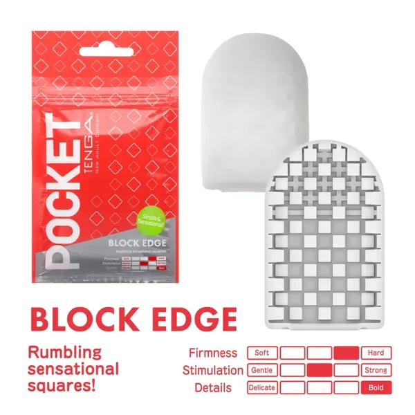 Masturbator - Tenga Pocket Stroker Block Edge