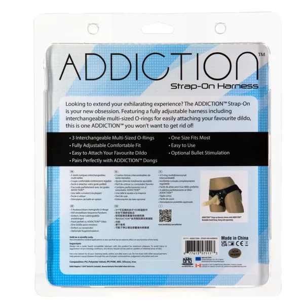Uprząż - Addiction Strap-On Harness One Size Fits Most Black