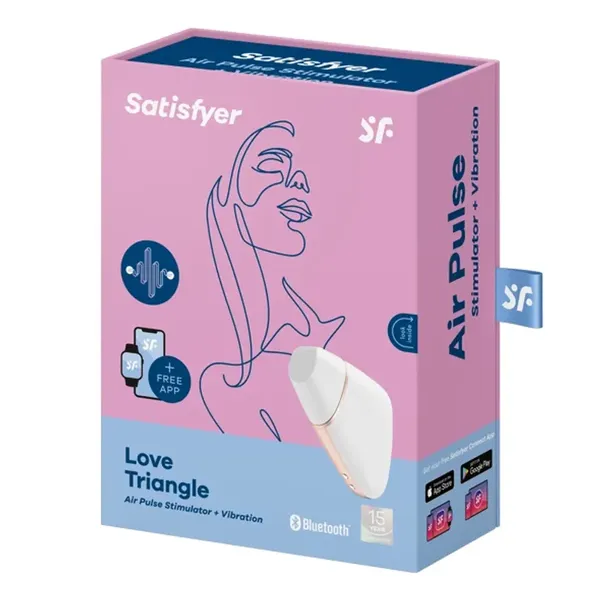 Wibrator z masażerem powietrznym - Satisfyer Love Triangle White