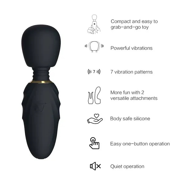 Masażer - Nomi Tang Pocket Wand Black