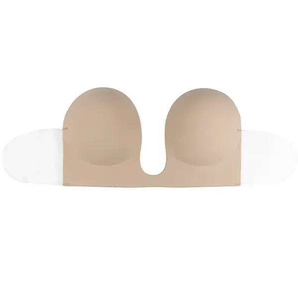 Bye Bra Seamless U-Style Bra C Nude samonośny biustonosz z odpinanymi skrzydełkami