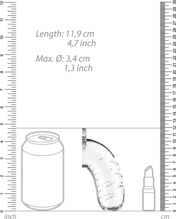 Klatka na penisa z rozszerzaczem cewki 11,5 cm - Chastity Urethral
