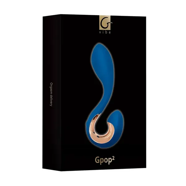 Gvibe Gpop 2 zakrzywiony korek intymny z wibracjami fioletowy