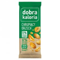 Baton owocowy - chrupiący orzech Dobra Kaloria 35g.