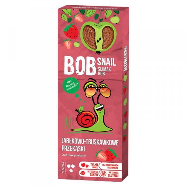 Bob Snail jabłko-truskawka 30g