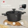 GARNEK TYTANOWY Z POKRYWĄ 28cm BERLINGER HAUS BH-8132 ANTRACIT