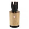 ZESTAW NOŻY BERLINGER HAUS BH-2752 BLACK ROSE W BLOKU BAMBUSOWYM