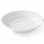 Spodek do filiżanki do kawy OPTIMA biała porcelana śr. 90mm zestaw 12szt. - Hendi 770917
