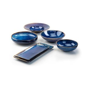 Zestaw obiadowy dla 6os,  śr.28,5 cm DEEP BLUE 