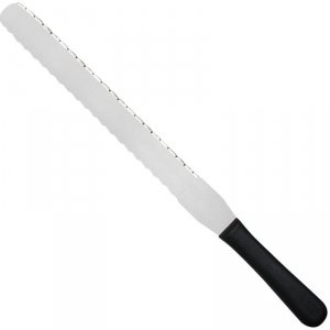 Nóż cukierniczy do ciasta ząbkowany z 2 stron 300 mm Creme - Hendi 840993
