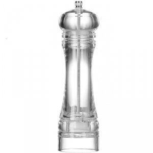 Młynek do mielenia pieprzu akrylowy przezroczysty śr. 60 x 215 mm - Hendi 469668