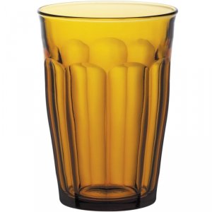 Szklanka wysoka Duralex PICARDIE AMBER 360 ml pomarańczowa - zestaw 6 szt.