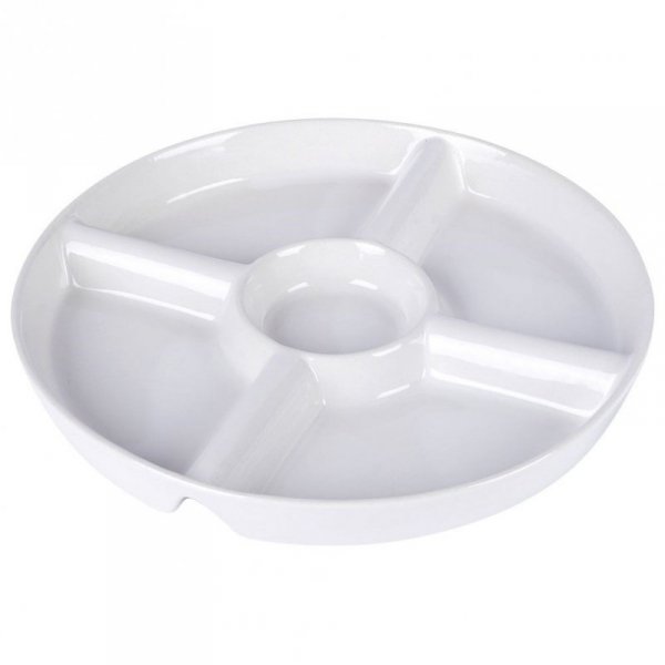 PORCELANOWY TALERZ PÓŁMISEK DO SERWOWANIA PRZEKĄSEK 139329
