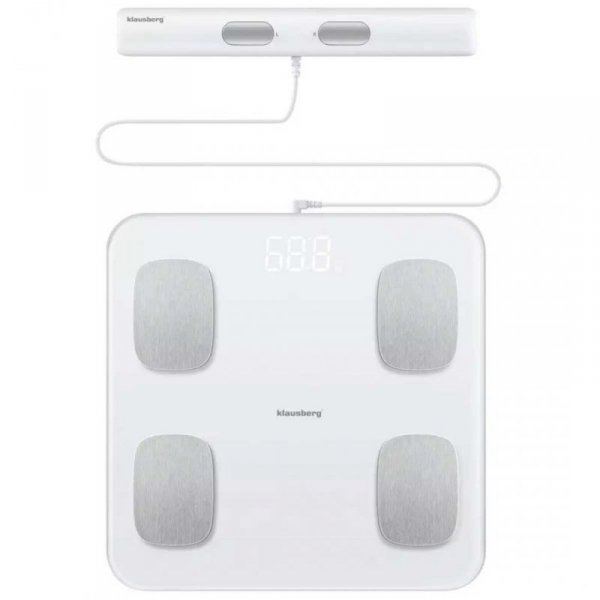 ANALITYCZNA WAGA ŁAZIENKOWA SMART IOS ANDROID KLAUSBERG KB-7853