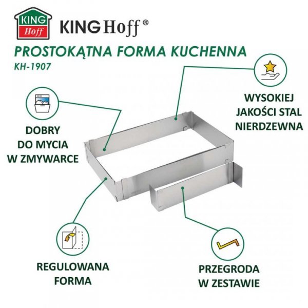 TORTOWNICA RANT OBRĘCZ DO TORTÓW 20cm KINGHOFF KH-1794
