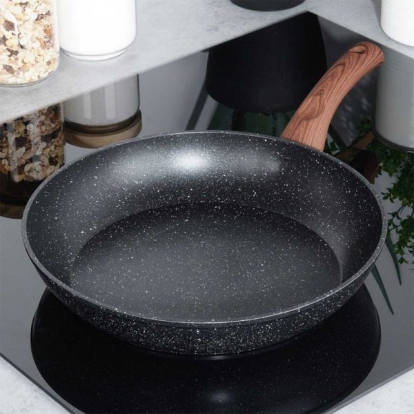 PATELNIA GRANITOWA 28cm BLACK&WOOD 199062