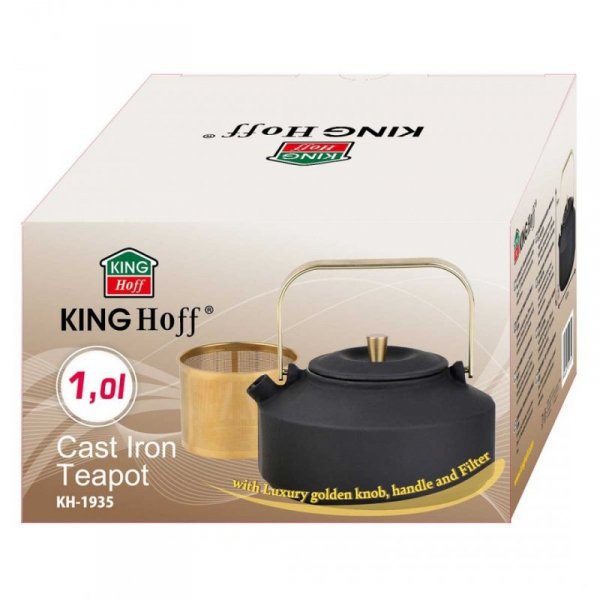 ZAPARZACZ ŻELIWNY IMBRYK 1L Z FILTREM KINGHOFF KH-1935