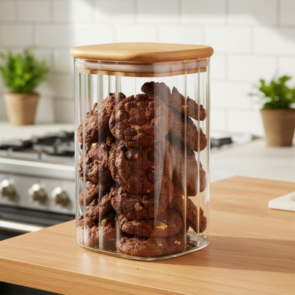 SZKLANY POJEMNIK KUCHENNY NA PRODUKTY SYPKIE 1,1L 229250