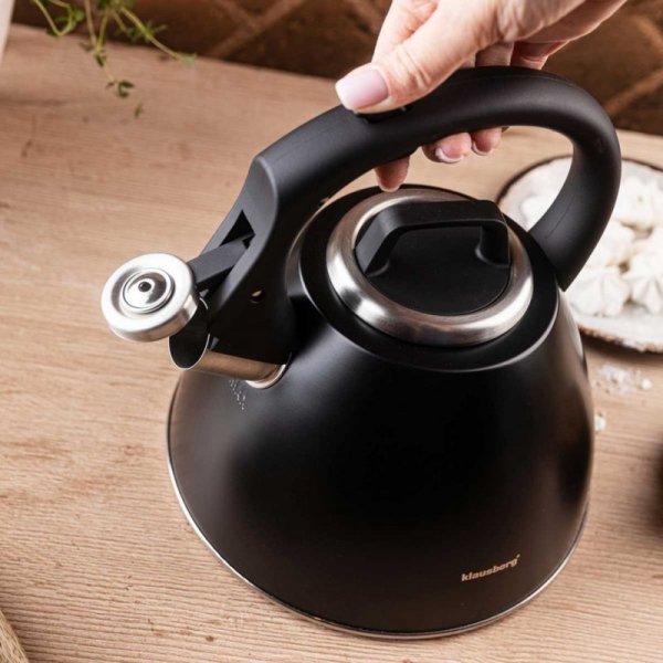 CZAJNIK STALOWY Z GWIZDKIEM 2,5L KLAUSBERG KB-7952