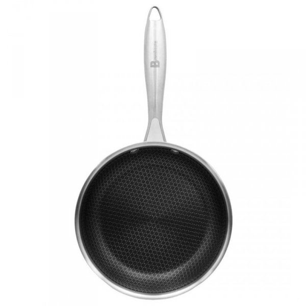 PATELNIA STALOWA 20cm Z POWŁOKĄ PLASTER MIODU 5548