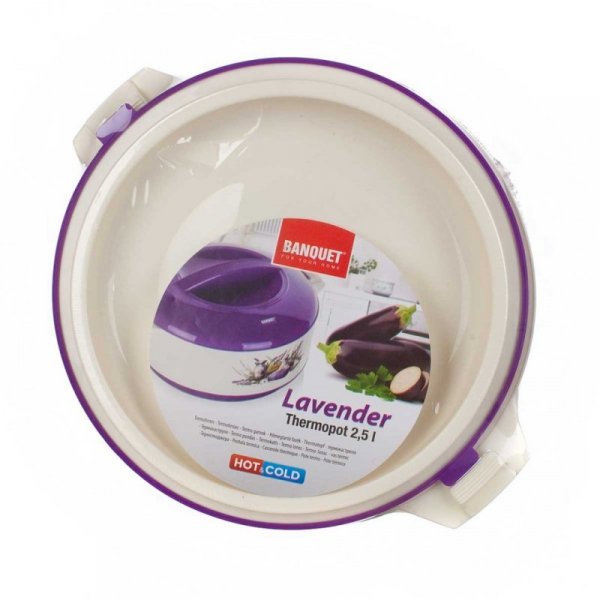 TERMOMISA DO LODÓW TERMOS OBIADOWY 2,5L BANQUET LAVENDER