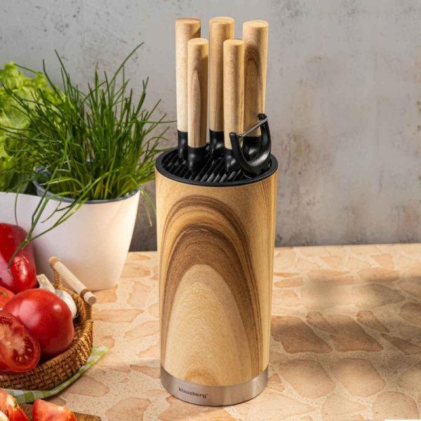 ZESTAW NOŻY KUCHENNYCH W BLOKU KLAUSBERG KB-9036