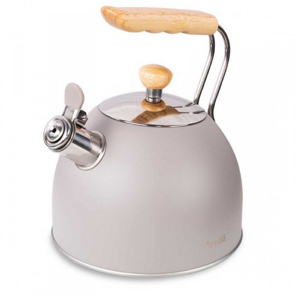 CZAJNIK Z GWIZDKIEM 2,5L HUSLA grey 73907