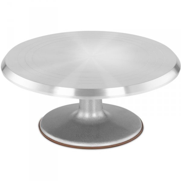 Patera podstawka na ciasto tort ciastka obrotowa aluminiowa śr. 31 cm