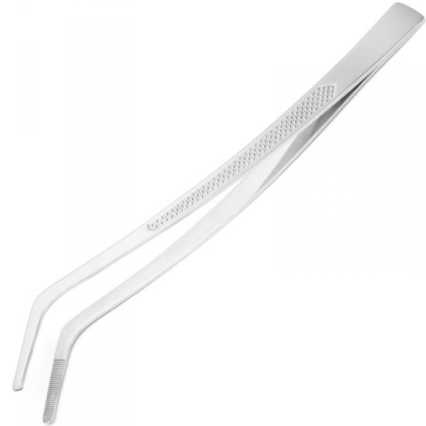 Pęseta kuchenna zakrzywiona profilowana 240 mm - Hendi 680186