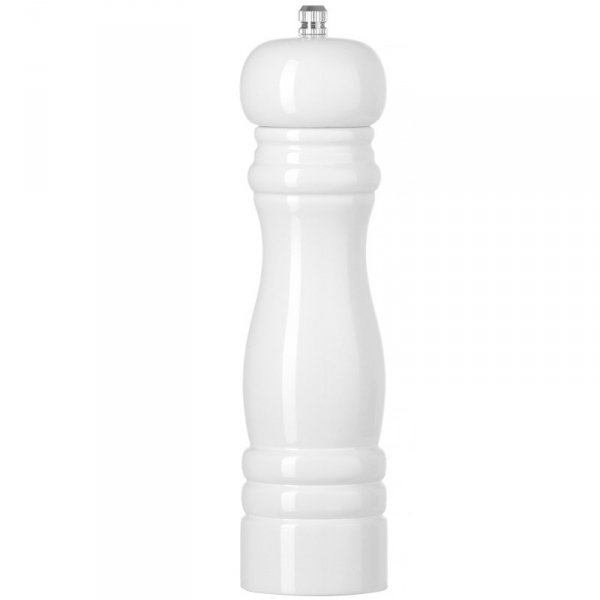 Młynek do mielenia soli drewniany biały śr. 55 x 215 mm - Hendi 469606