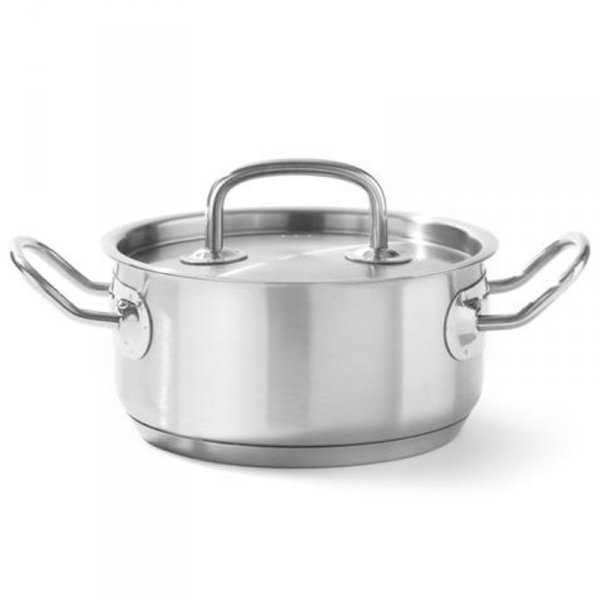 Garnek niski Kitchen Line z pokrywką 4,9 l śr. 240 x 110 h - Hendi 836026