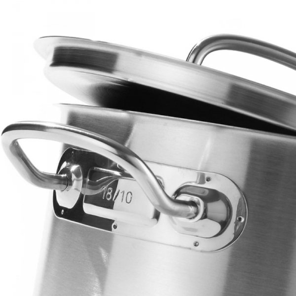 Garnek niski Kitchen Line z pokrywką 4,9 l śr. 240 x 110 h - Hendi 836026