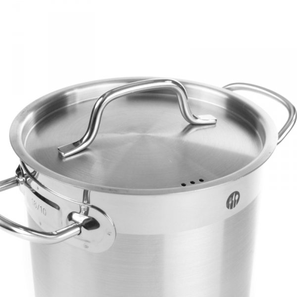 Garnek niski Profi Line z pokrywką 2,8 l śr. 200 x 90 h - Hendi 830208