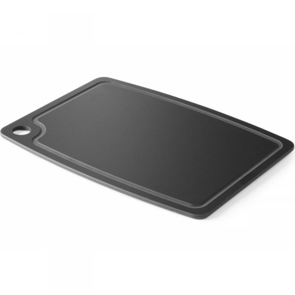 Deska do krojenia z włókna drzewnego 370 x 275 mm - czarna