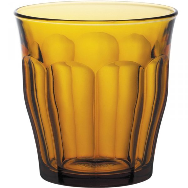 Szklanka Duralex PICARDIE AMBER 310 ml pomarańczowa - zestaw 6 szt.