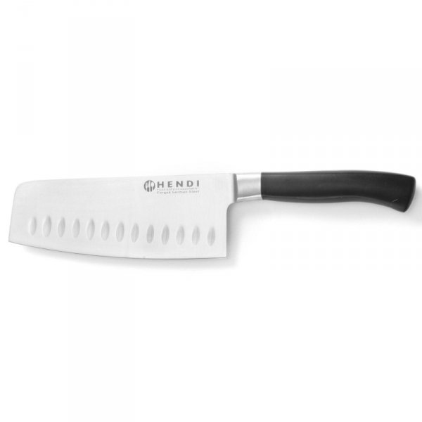 Tasak ze szlifem kulowym kuty ze stali Profi Line 170 mm - Hendi 844335