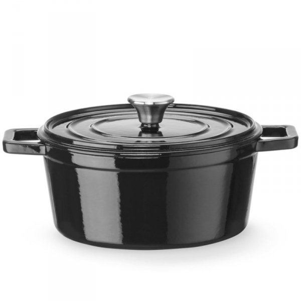 Garnek żeliwny emaliowany owalny 3.7 l 317x240x105 mm